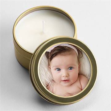 Bougie baptême maison du baptême ! or