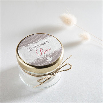 Sticker baptême rondeur et douceur ! - Mise en situation