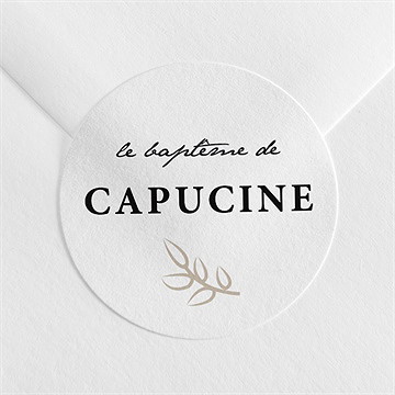 Sticker baptême photos miniatures