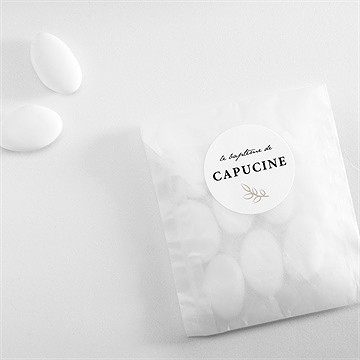 Sticker baptême photos miniatures - Mise en situation