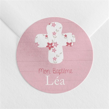 Sticker baptême jolie composition