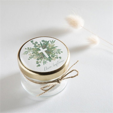 Sticker baptême grâce argent