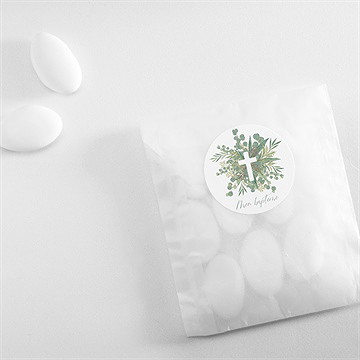 Sticker baptême grâce - Mise en situation