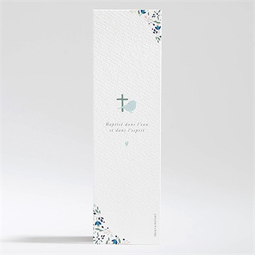 Signet baptême confidences - Dos du signet