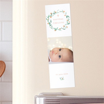Signet baptême jolie poésie magnet