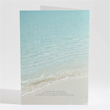 Livret de messe mariage paradis sur plage - Dos du livret