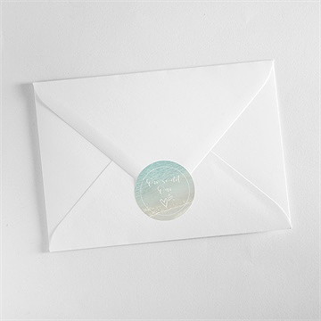 Sticker mariage paradis sur plage - Mise en situation