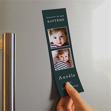 Signet baptême ichthus magnet - Mise en situation