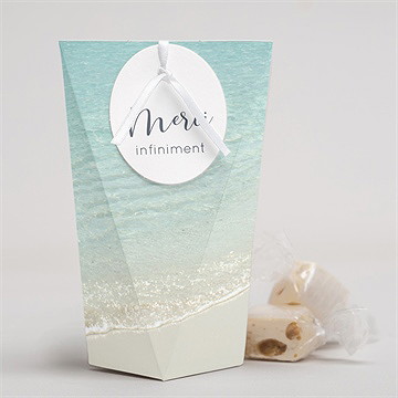 Boîte surprise mariage paradis sur plage