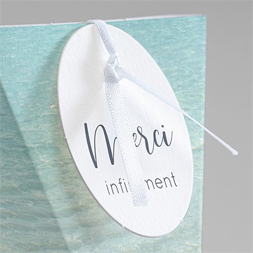 Boîte surprise mariage paradis sur plage - Détail de la boîte