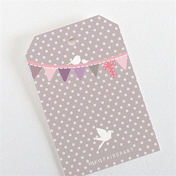 Etiquette baptême rondeur et douceur ! - Dos de l'étiquette