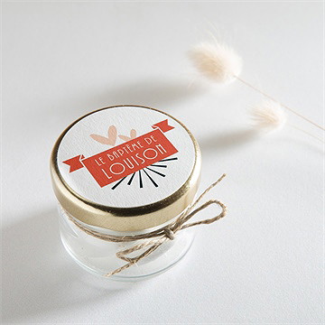 Sticker baptême petit photomaton - Mise en situation