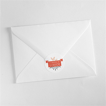 Sticker baptême petit photomaton - Mise en situation