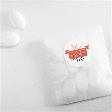 Sticker baptême petit photomaton - Mise en situation