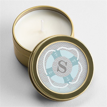 Bougie baptême baptême scandinave