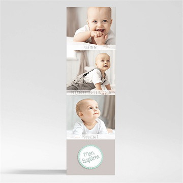 Signet baptême jolie frimousse magnet