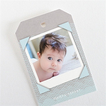 Etiquette baptême baptême scandinave - Dos de l'étiquette