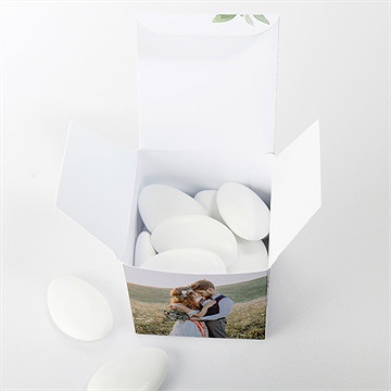 Boîte de dragées mariage love power - Intérieur de la boîte