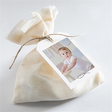 Etiquette baptême belle âme - Mise en situation