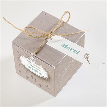 Boîte de dragées communion pendentifs - Dessus de la boîte