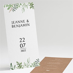 Menu mariage love power