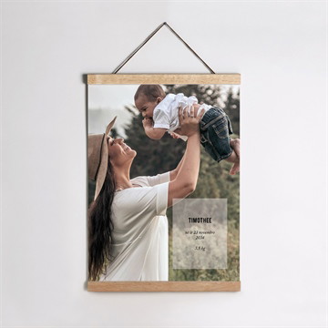 Affiche naissance bel instant