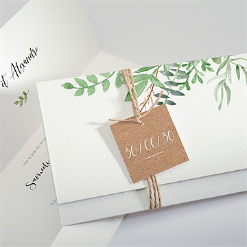 Faire-part mariage balade champetre