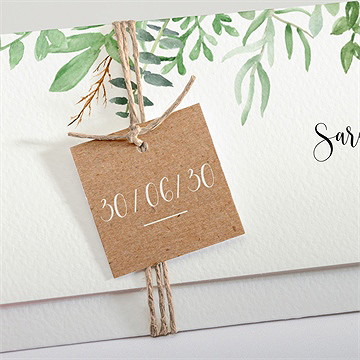 Faire-part mariage balade champetre - Détail du faire-part