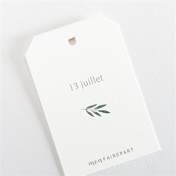 Etiquette communion touche champêtre - Dos de l'étiquette