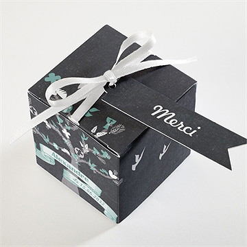 Boîte de dragées communion sacrement élégant - Dessus de la boîte