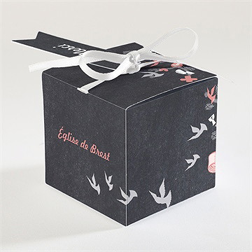 Boîte de dragées communion etape chrétienne - Dos de la boîte