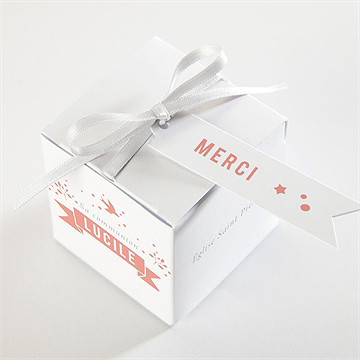 Boîte de dragées communion lumière - Dessus de la boîte