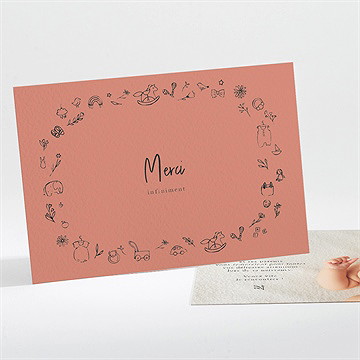 Remerciement naissance jolie farandole