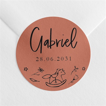 Sticker naissance jolie farandole