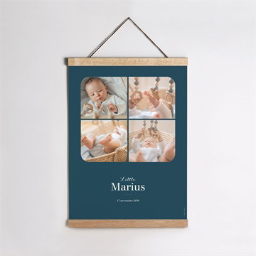 Affiche naissance mon premier photomaton plié