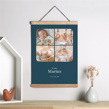 Affiche naissance mon premier photomaton - Mise en situation