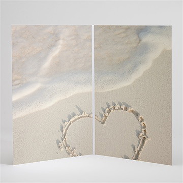 Livret de messe mariage dans le sable - Intérieur du livret