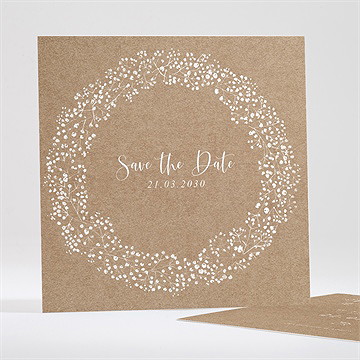 Save the Date mariage couronnés d'etoiles