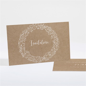 Carton d'invitation mariage couronnés d'etoiles