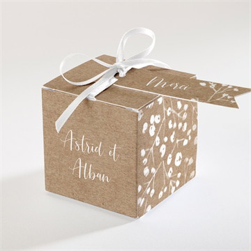 Boîte de dragées mariage couronnés d'etoiles