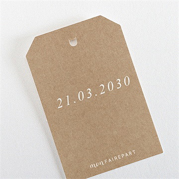 Etiquette mariage couronnés d'etoiles - Dos de l'étiquette