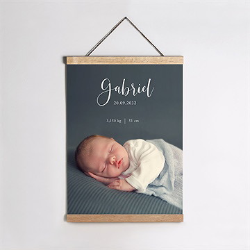 Affiche naissance notre bijou - Mise en situation