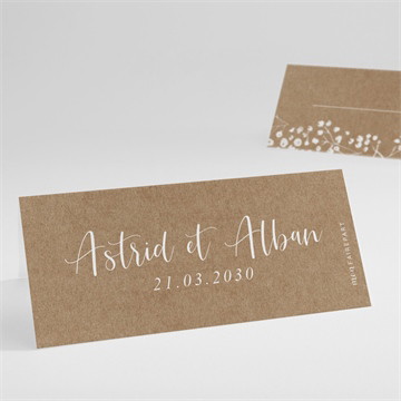 Marque-place mariage couronnés d'etoiles