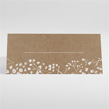 Marque-place mariage couronnés d'etoiles - Dos du marque-place