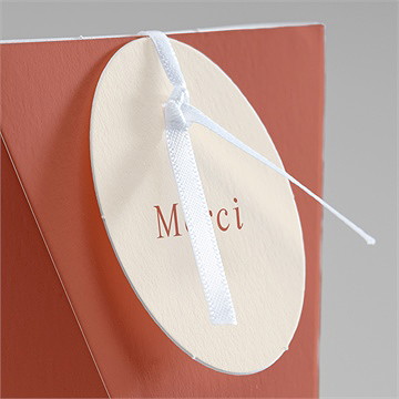 Boîte surprise mariage terracotta pampa - Détail de la boîte