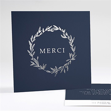 Remerciement décès son beau sourire dorure