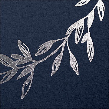 Remerciement décès son beau sourire dorure - Marquage à chaud OR