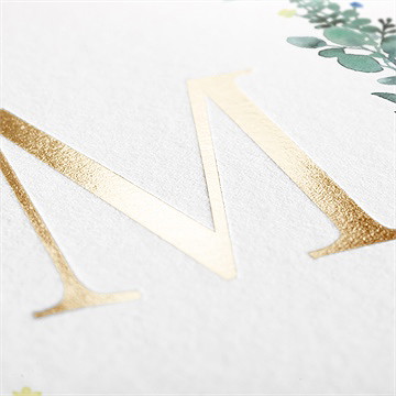 Remerciement décès bel apaisement dorure - Marquage à chaud OR