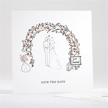 Save the Date mariage belle intimité