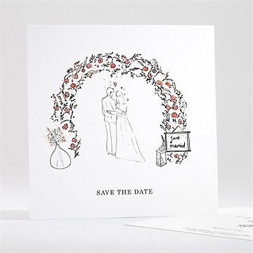 Save the Date mariage belle intimité